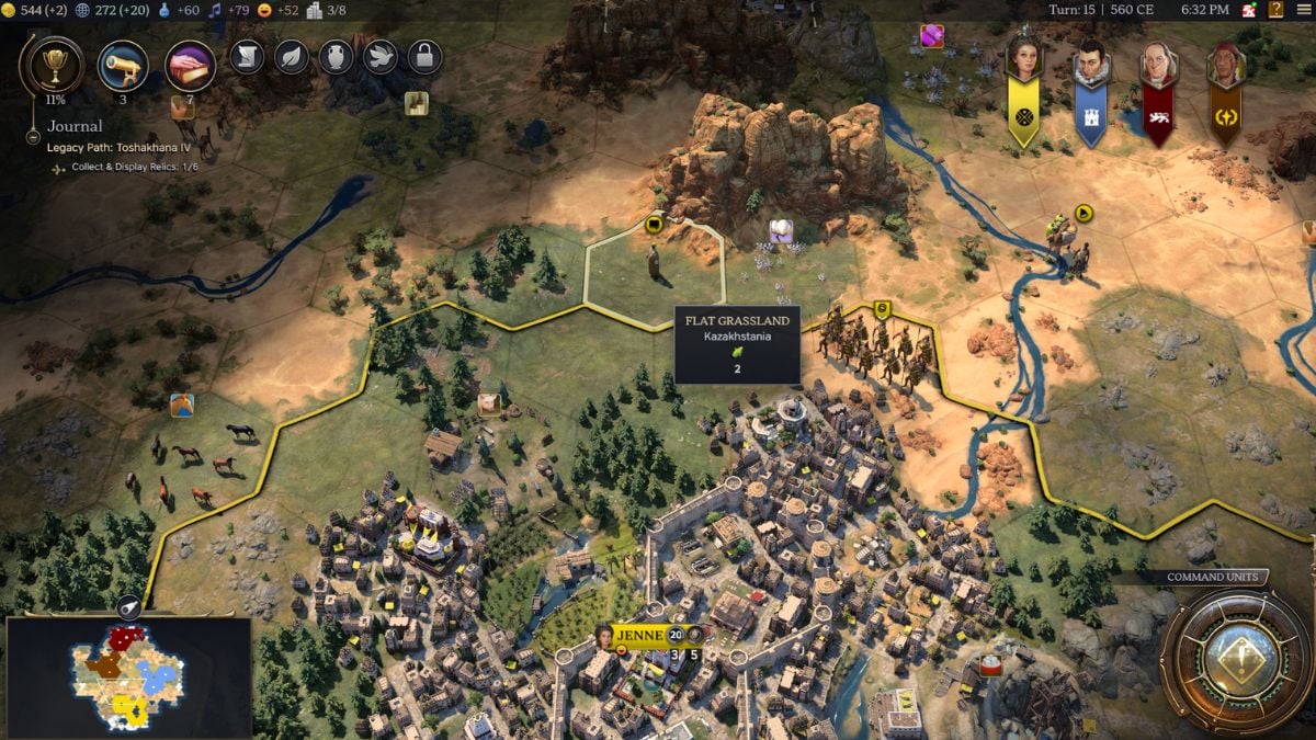 Civilization 7 screenshot showing a Missionary civilian unit.