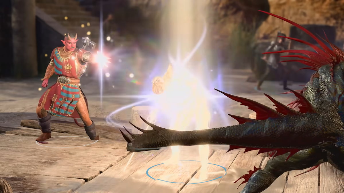 A new oath of the crown paladin using magic in BG3.