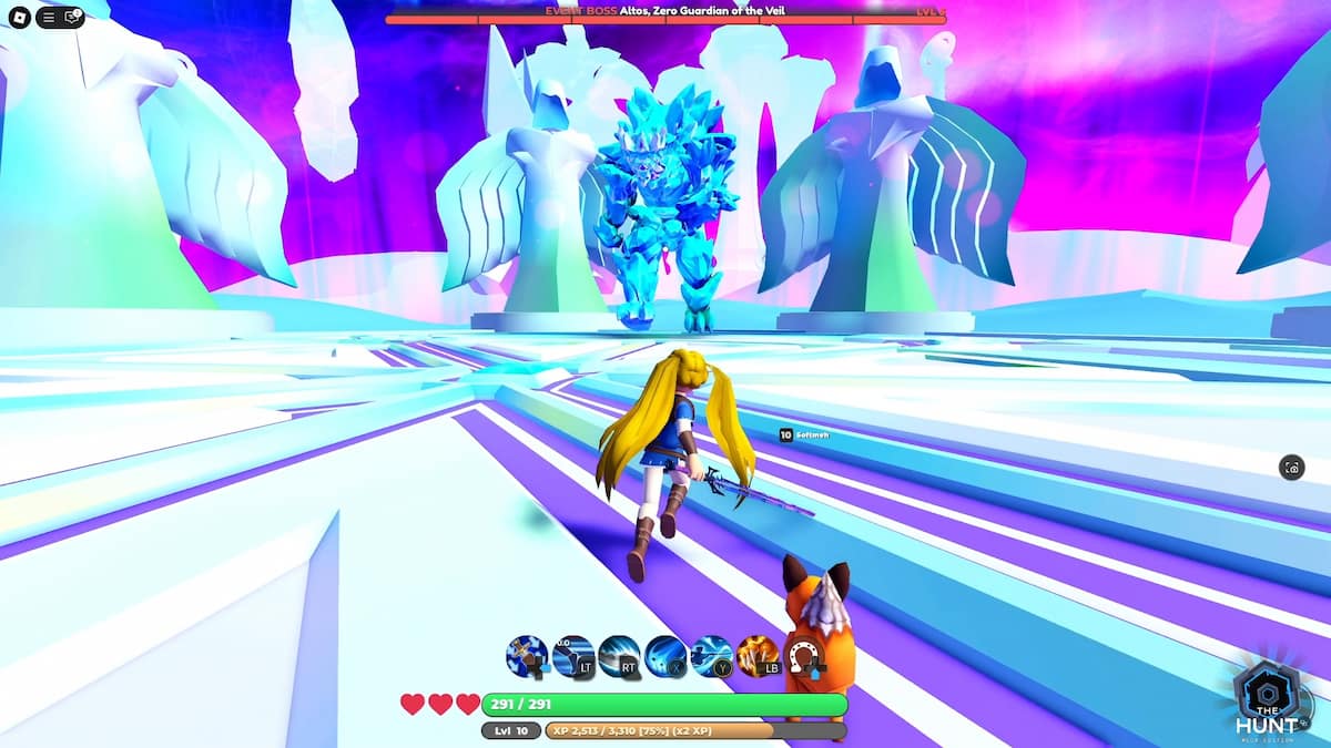 A World Zero player is about to fight a big boss