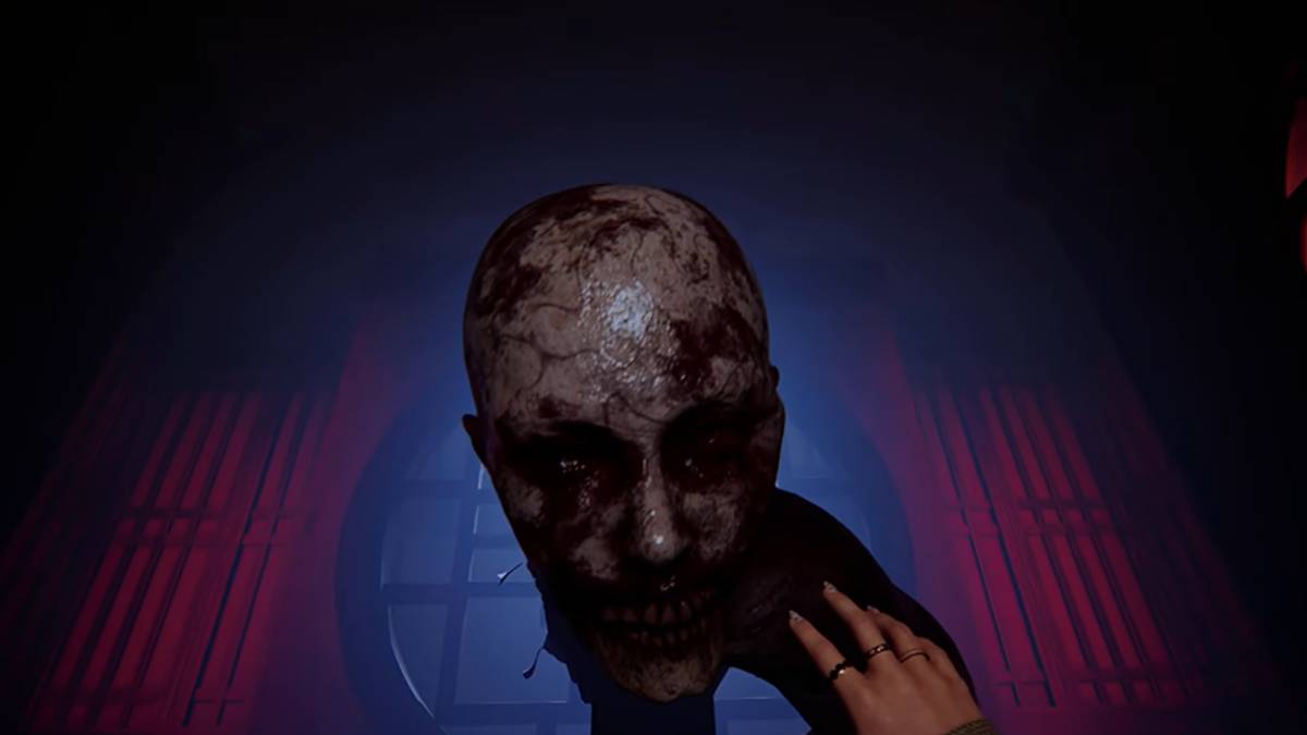 A close up shot of the demon head of Naomi's baby in BrokenLore: LOW's ending