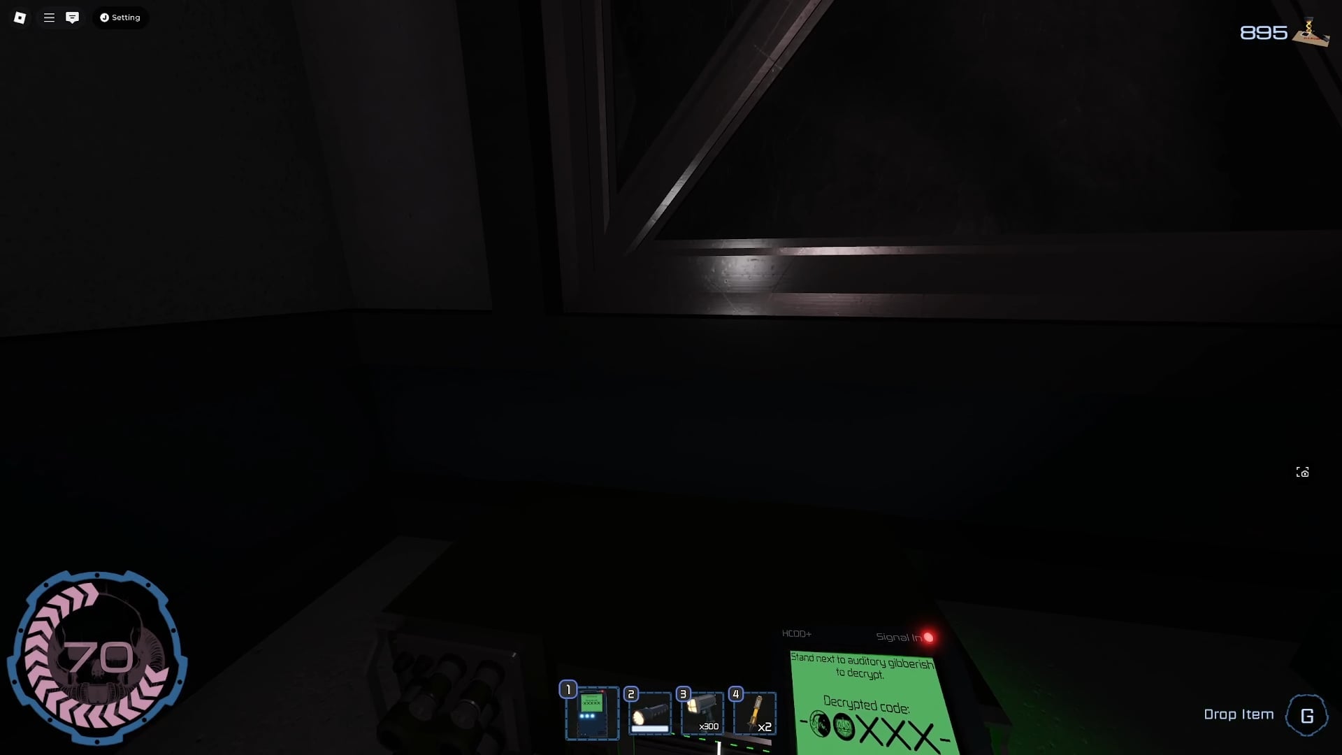 A Pressure player is decoding a radio message