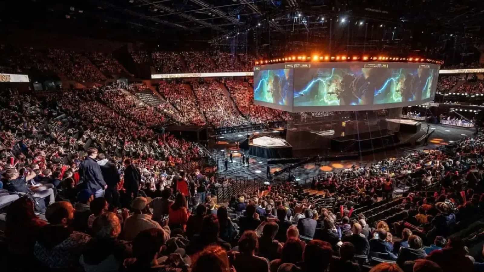 image featuring a packed esports stadium.