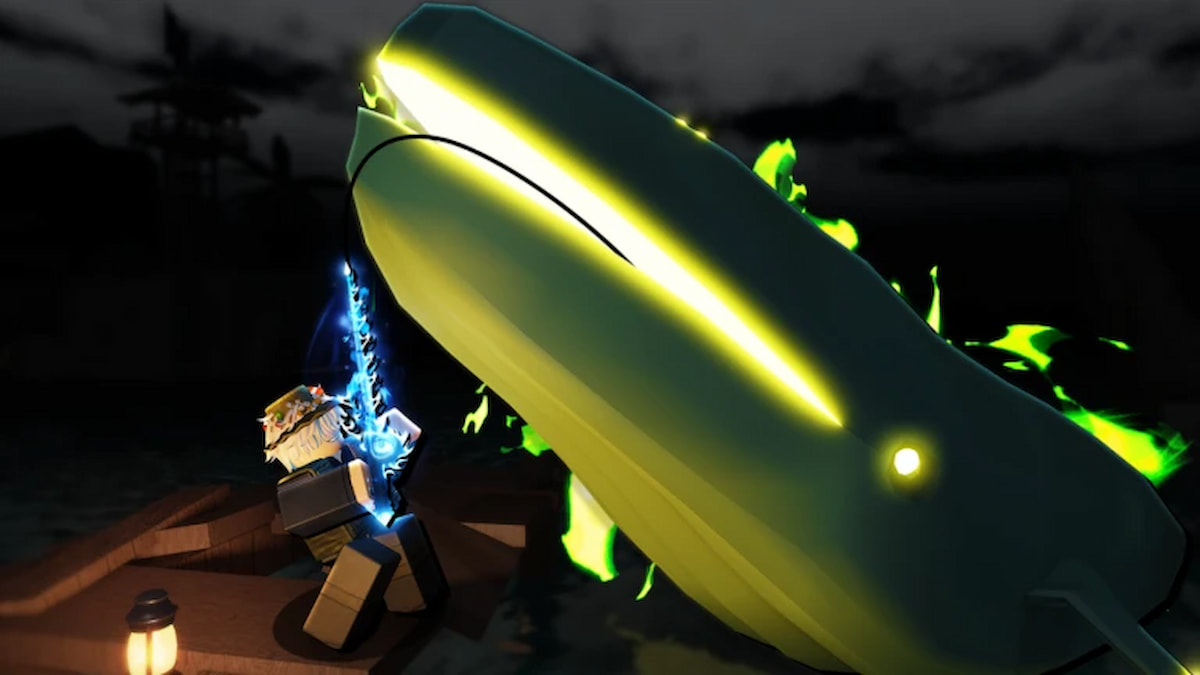 Picture showing a player catching Moby in Fisch.