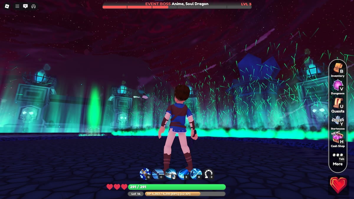 Anima's flying attacks