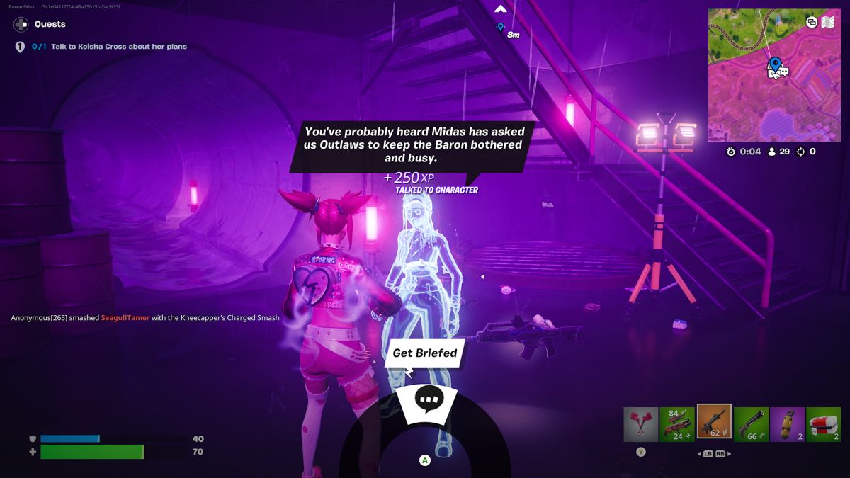 talking to keisha while in the storm