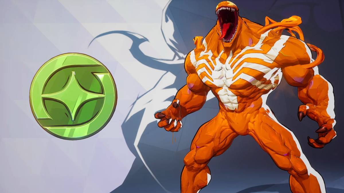 Hyper Orange Venom mid-animation with Costume Coin icon pictured next to him
