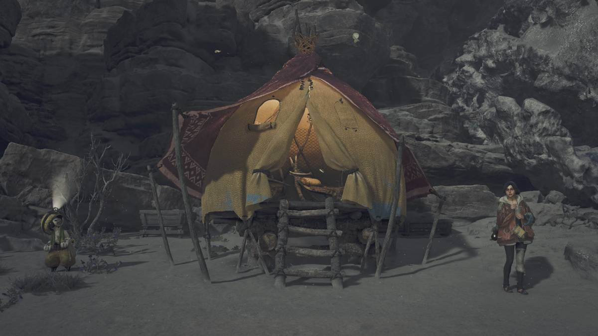 A Pop-up Camp in MH Wilds