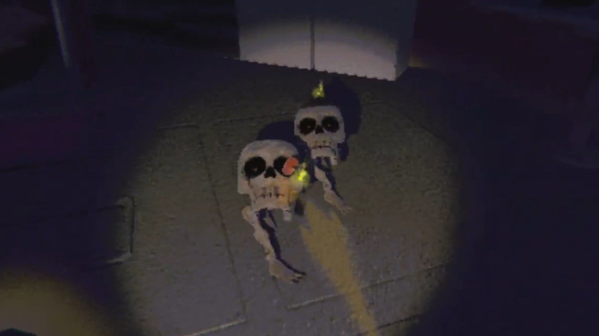 Two Bangers looking up at the camera in R.E.P.O.