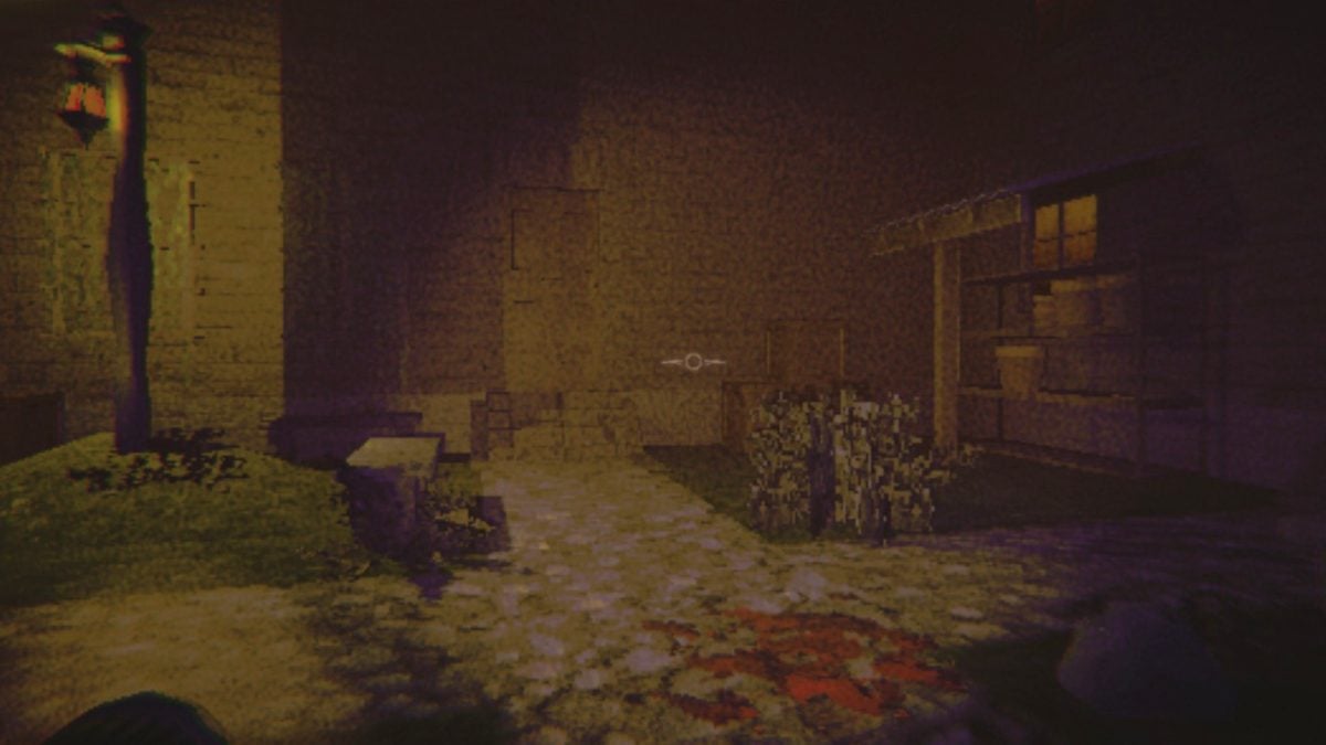 A shot of the courtyard inside Headman Manor in R.E.P.O.