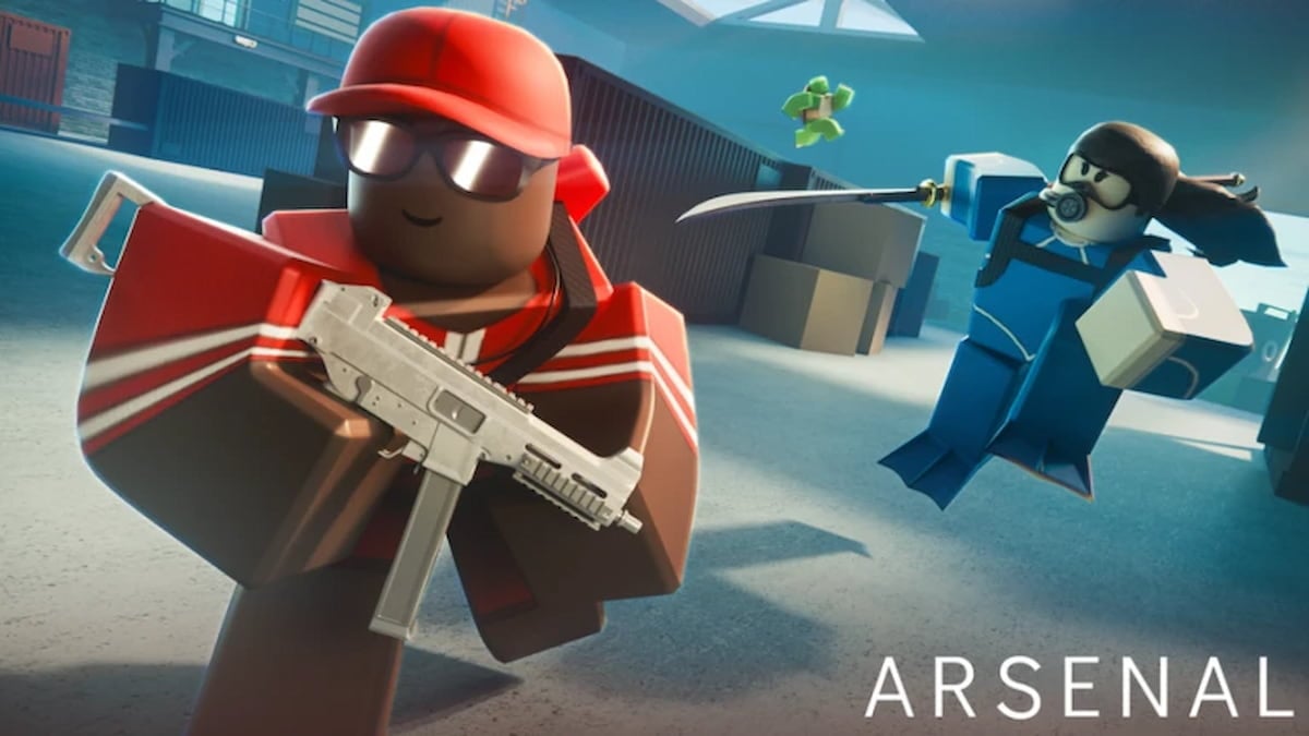Picture showing Arsenal game cover art from Roblox.