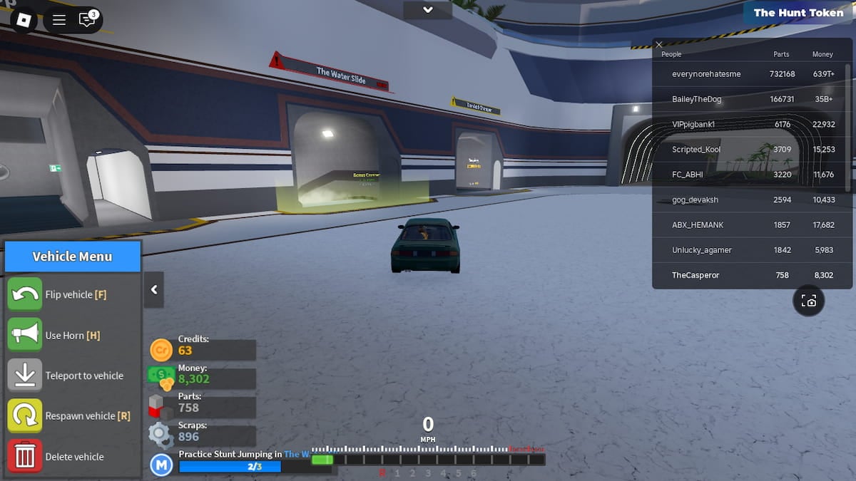 Picture showing Roblox: The Hunt Car Crushers 2 quest's Water Slide in row two.