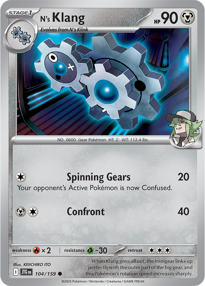 N's Klang Pokémon card.