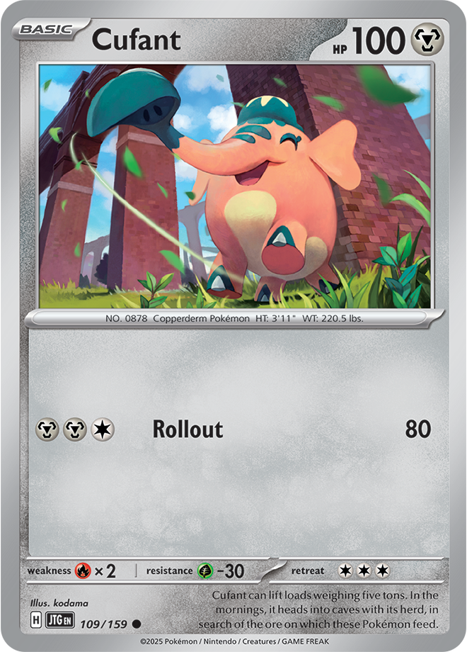 Cufant Pokémon card.