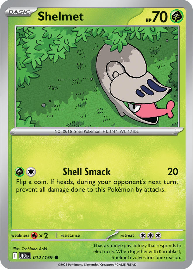 Shellmet Pokémon card.