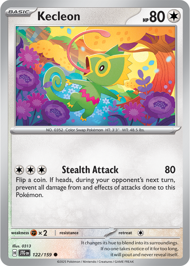 Kecleon Pokémon card.