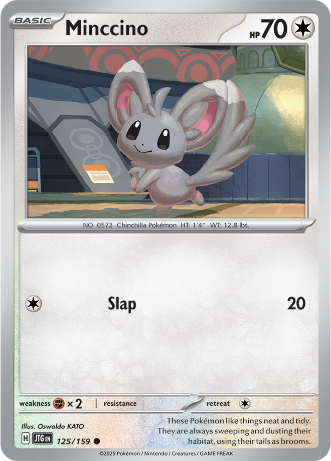 Mincinno Pokémon card.