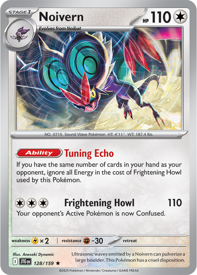 Noivern Pokémon card.