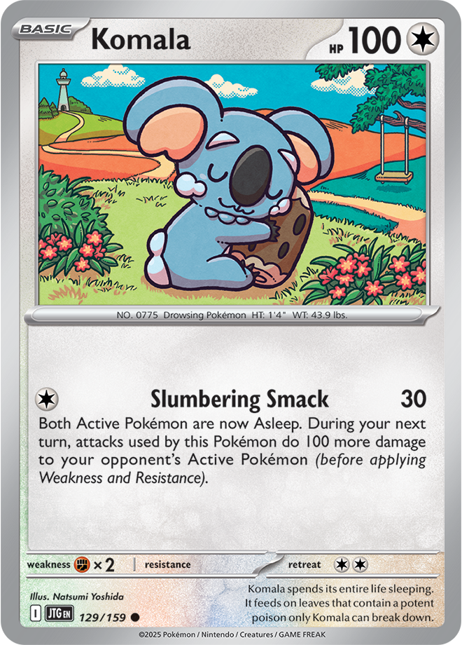 Komala Pokémon card.