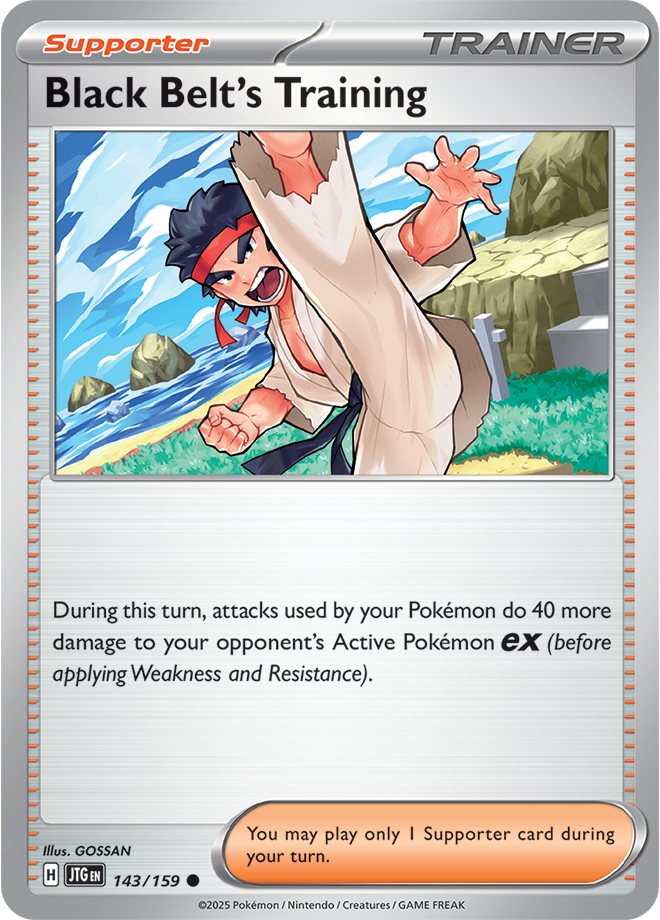 Black Belt's Training Pokémon card.
