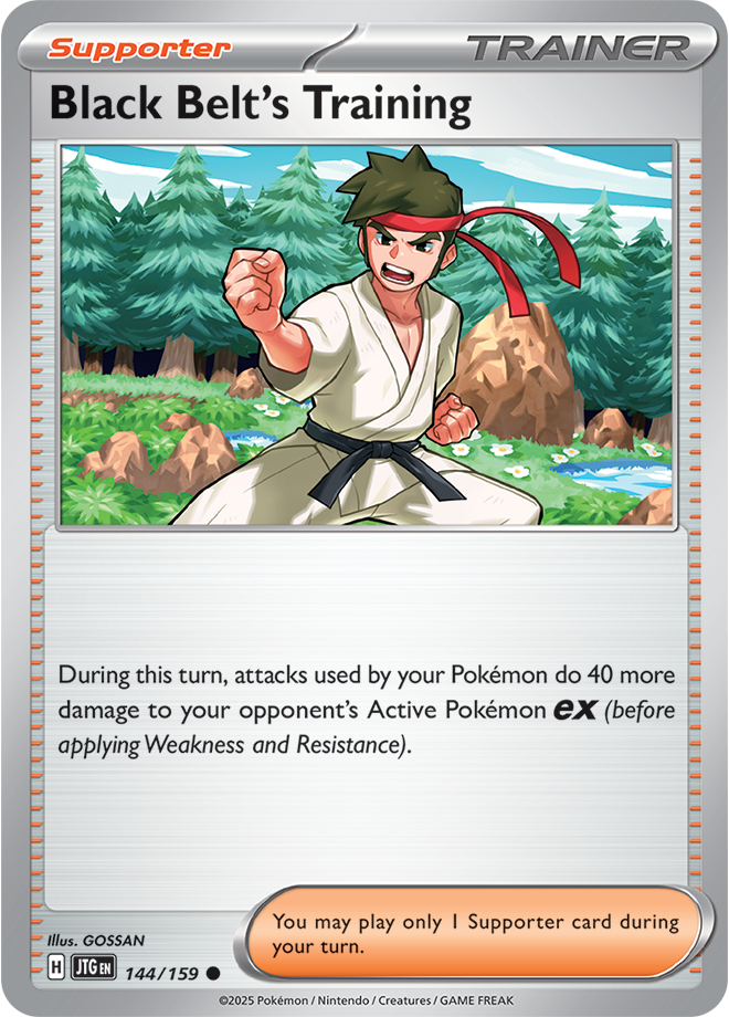 Black Belt's Training Pokémon card.