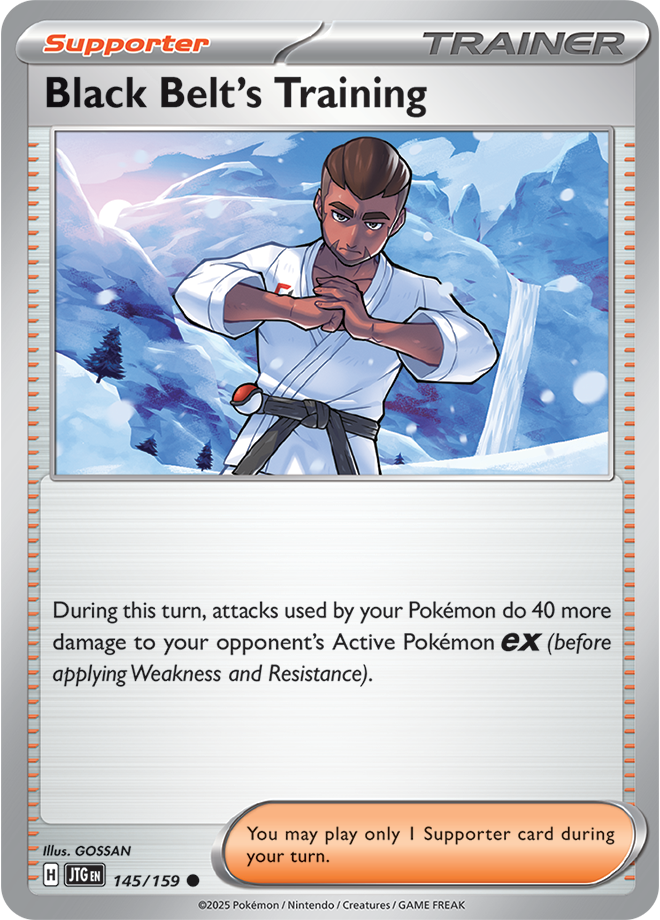 Black Belt's Training Pokémon card.