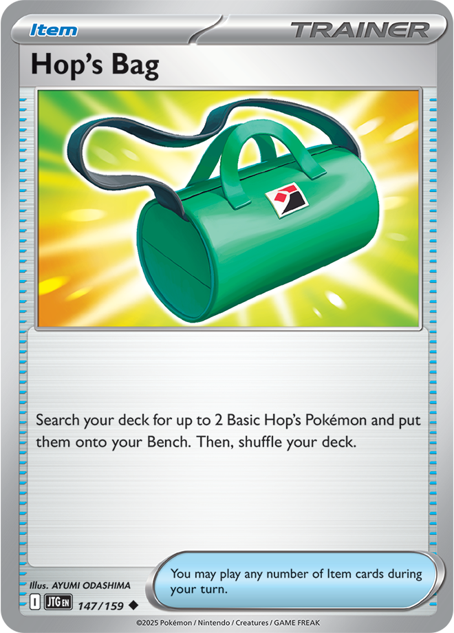 Hop's Bag Pokémon card.