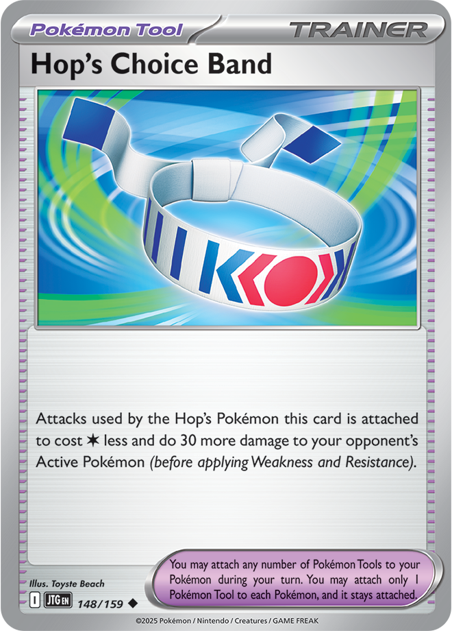 Hop's Choice Band Pokémon card.