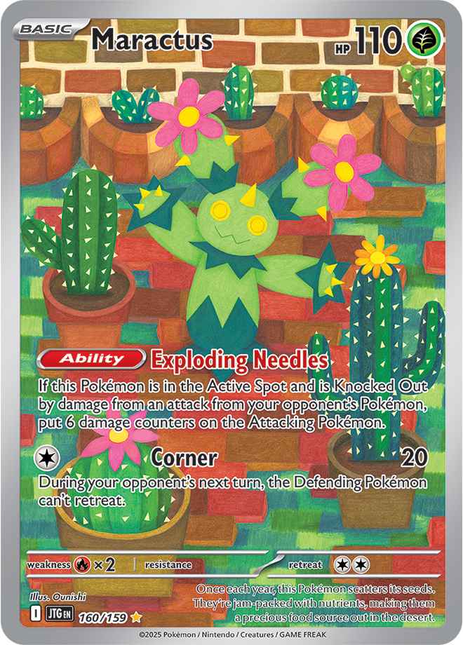 Maractus Pokémon card.