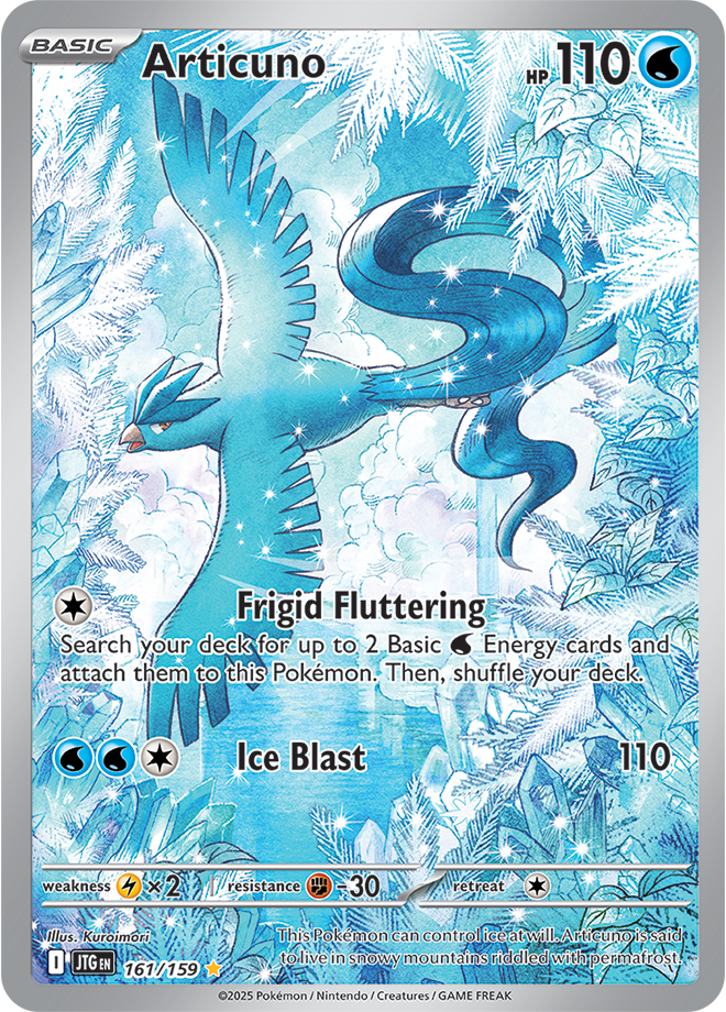 Articuno Pokémon card.