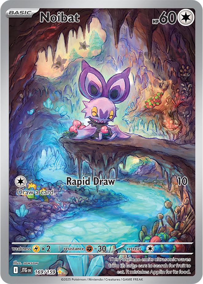 Noibat Pokémon card.