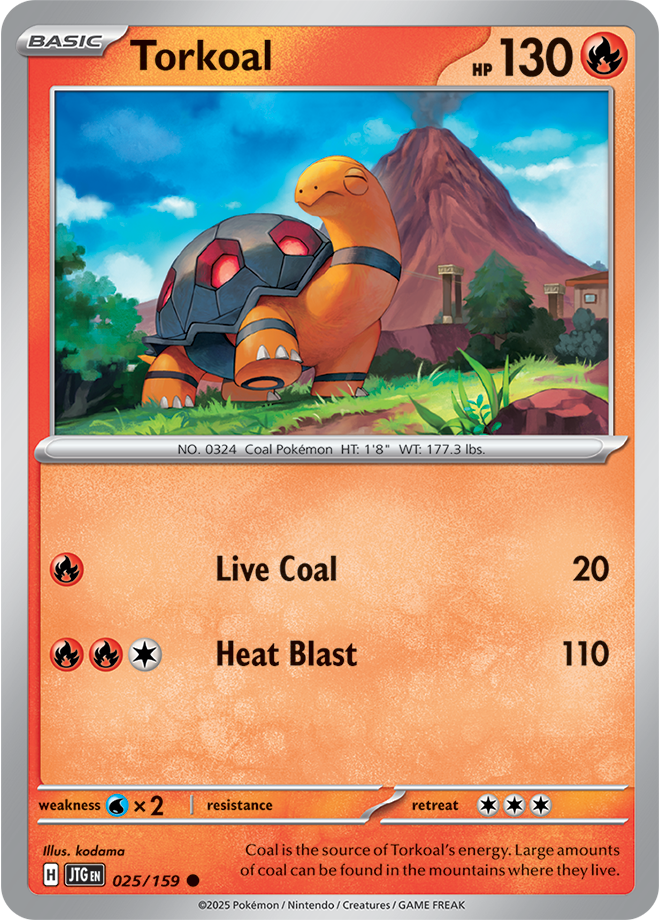 Torkoal Pokémon card.