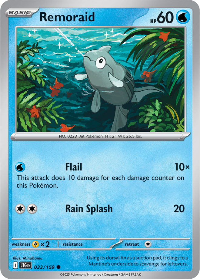 Remoraid Pokémon card.