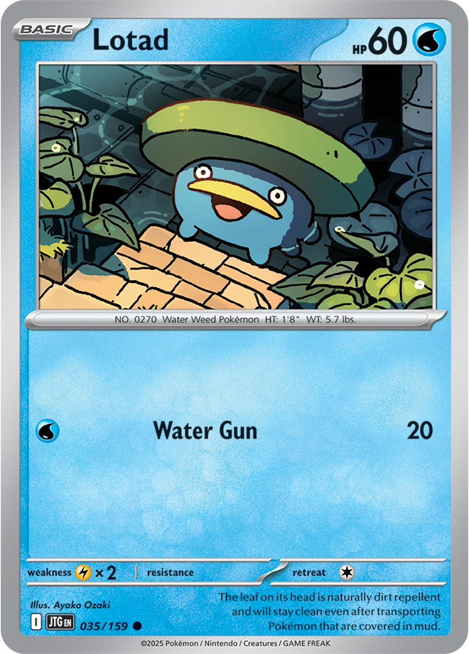 Lotad Pokémon card.