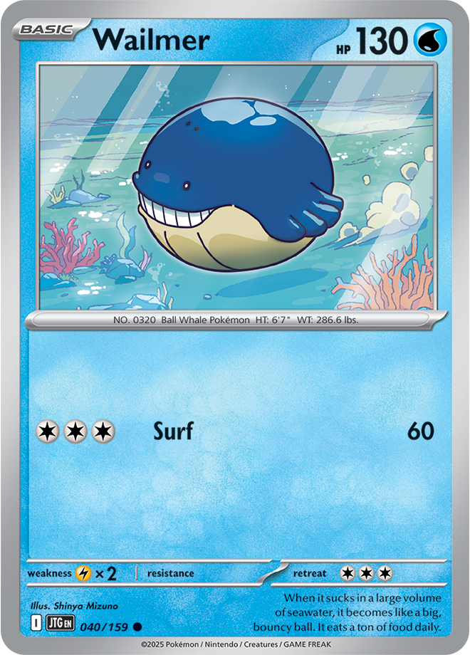 Wailmer Pokémon card.