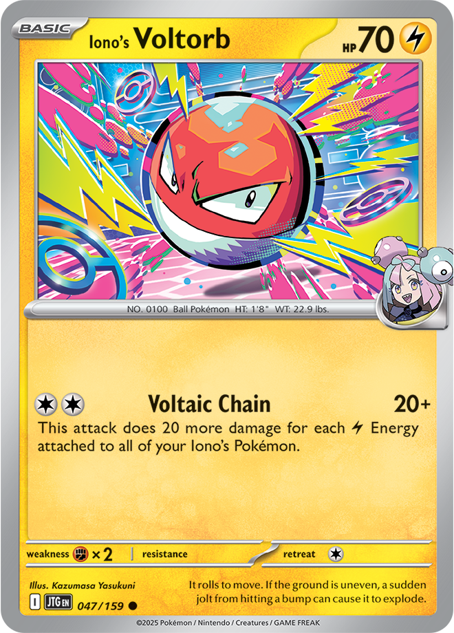 N's Voltorb Pokémon card.