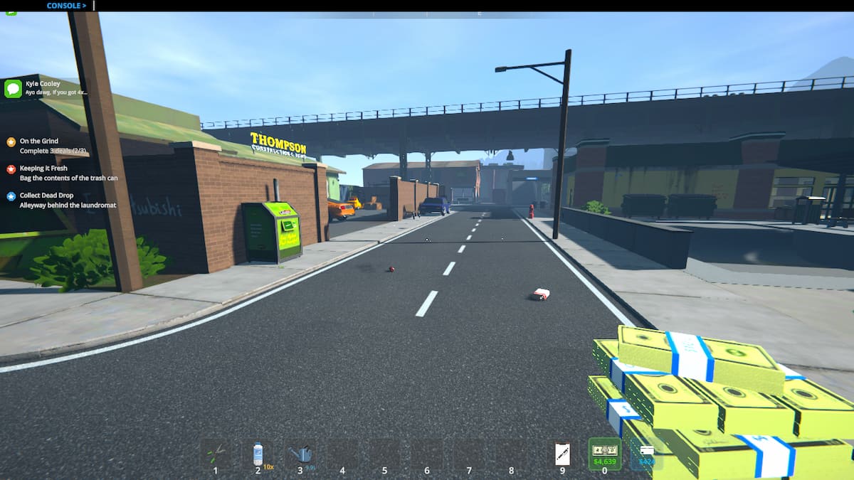 Picture showing the player carrying cash in Schedule 1.