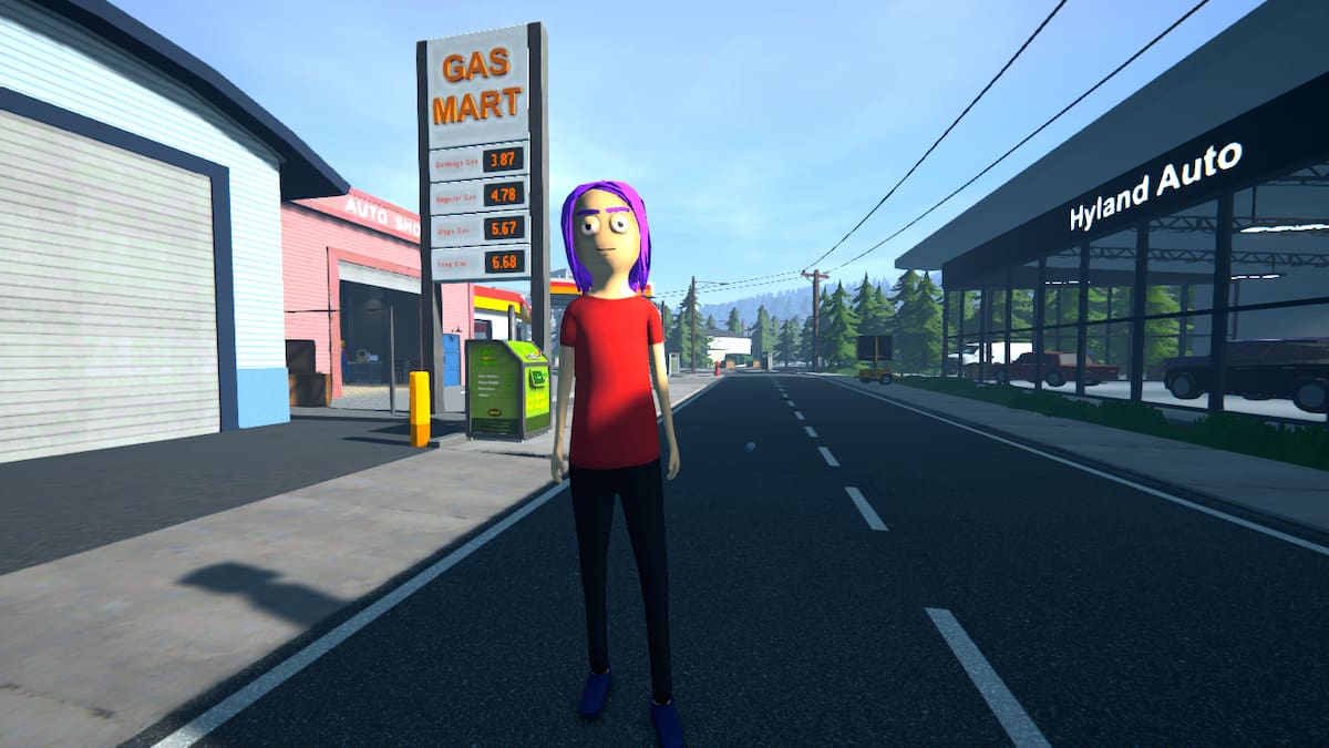 Picture showing the player standing next to Hyland Auto in Schedule 1.