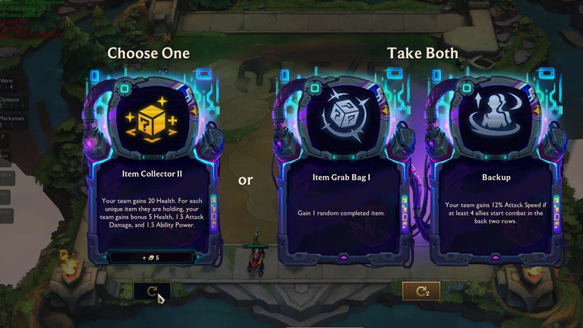 TFT Set 14 augment choice between one gold augment or two silver augments