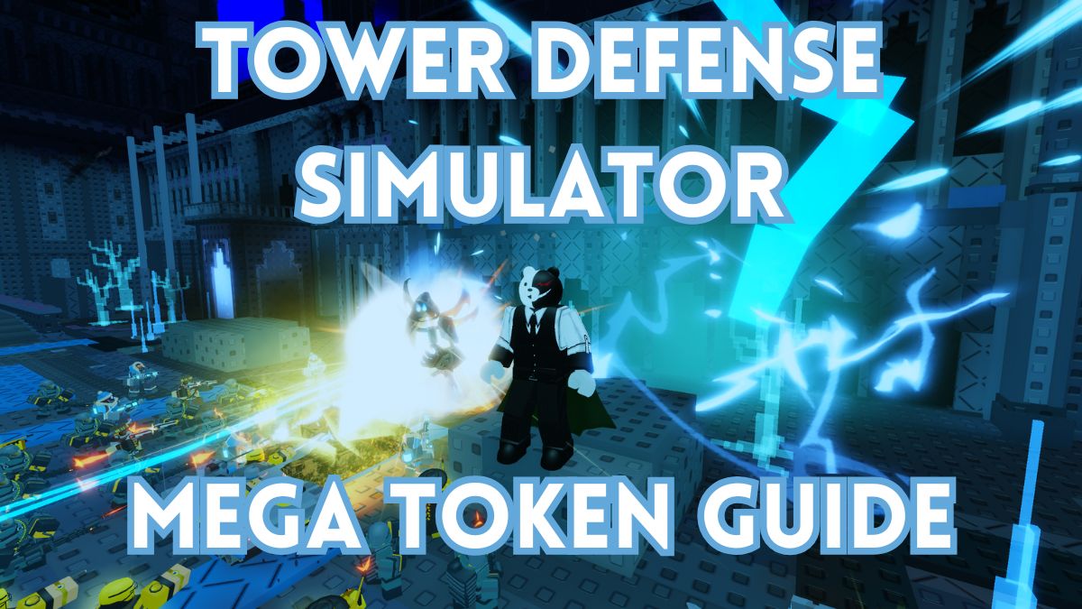 A Tower Defense Simulator player is standing on a podium while his troops are attacking the boss