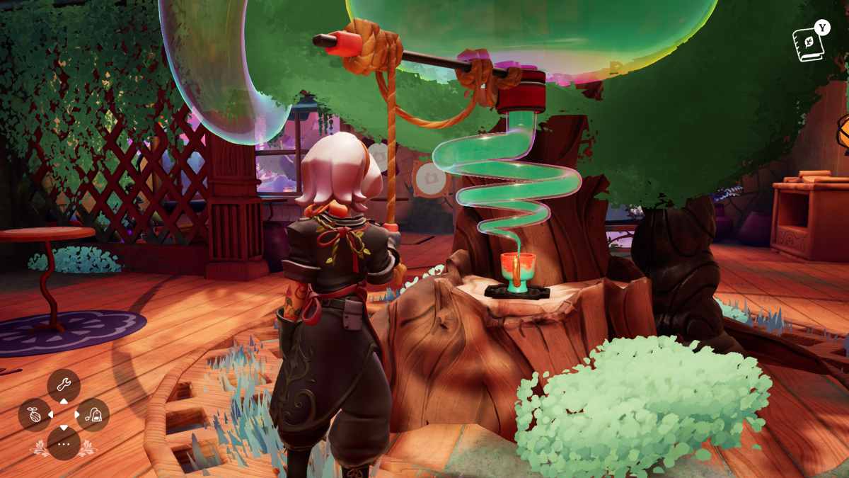 Alta brewing a tea in Wanderstop