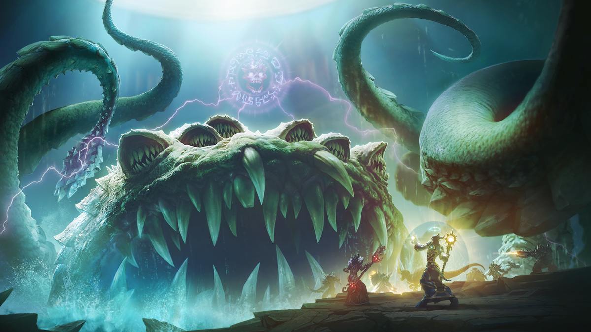 Old God, Yogg Saron, fighting players in the raid.