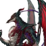 Dragon-Winged Warrior Atelier Yumia character headshot art.