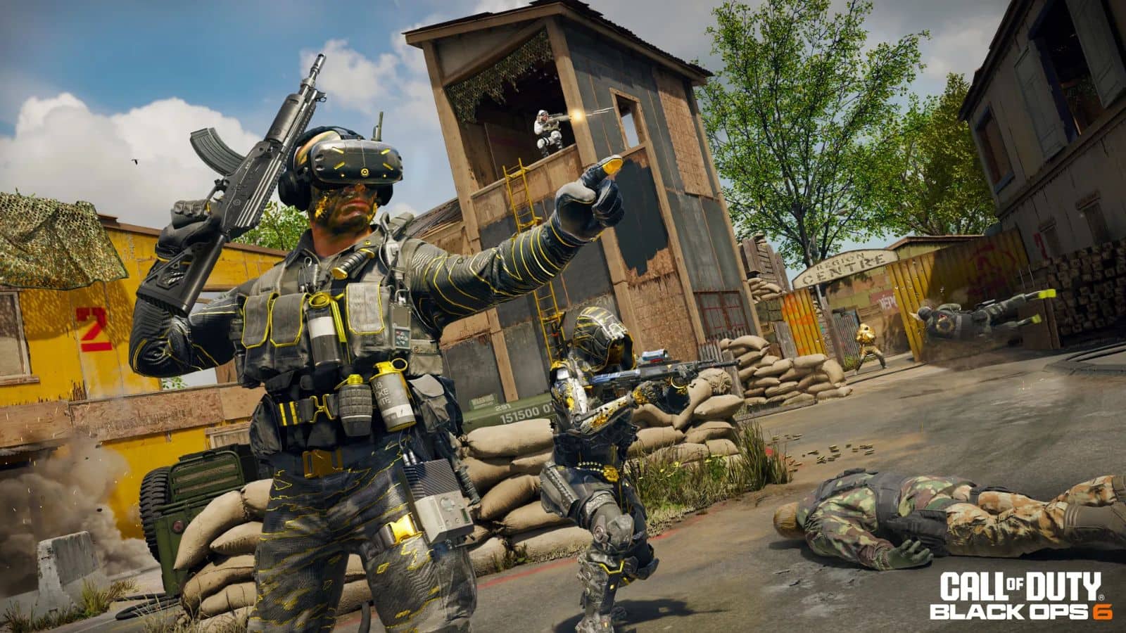 Two operators battling their enemies on Firing Range map in BO6 season 3 key image