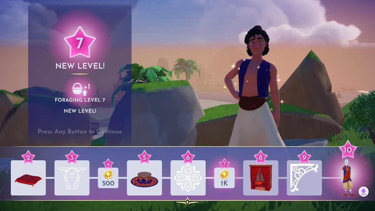 Aladdin reaching level 7 in DDV.