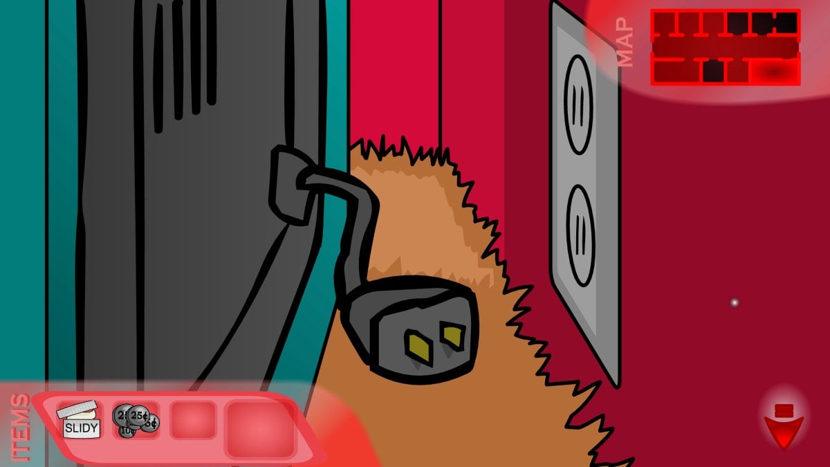 a power adapter lying on the floor by a socket