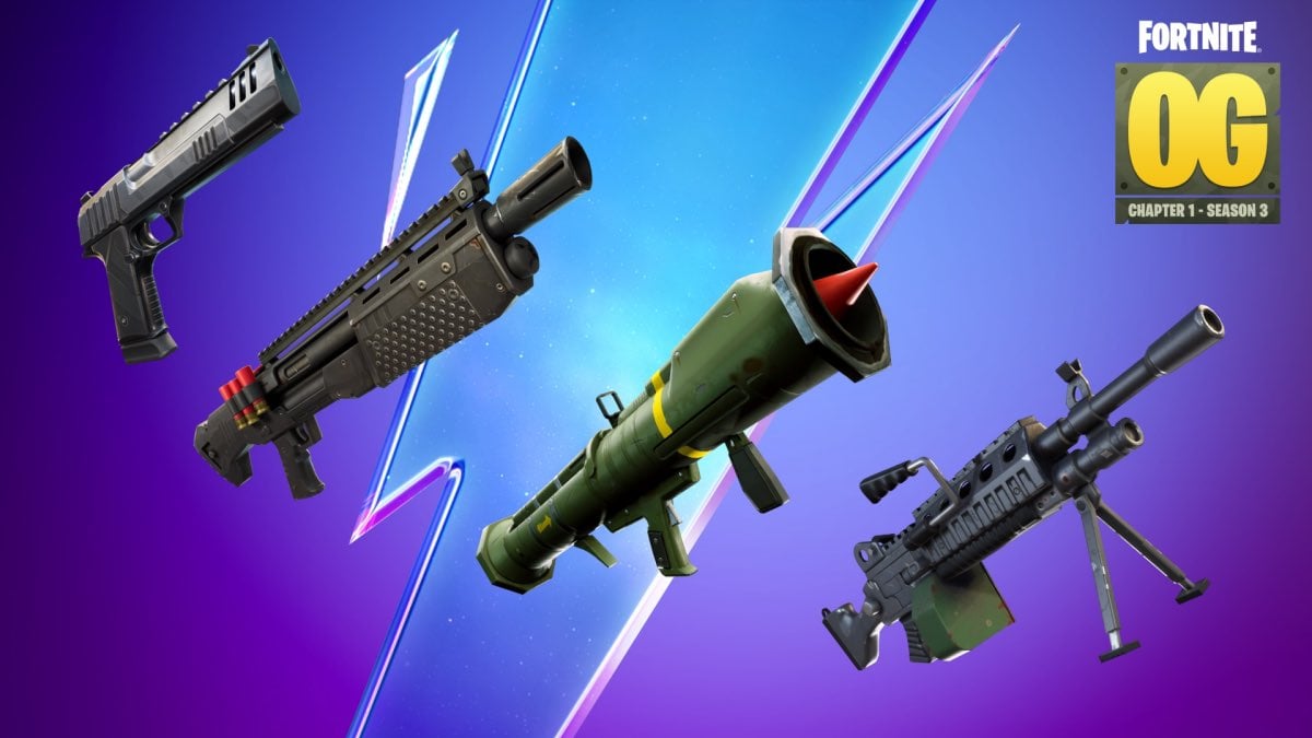 fortnite og season 3 weapons