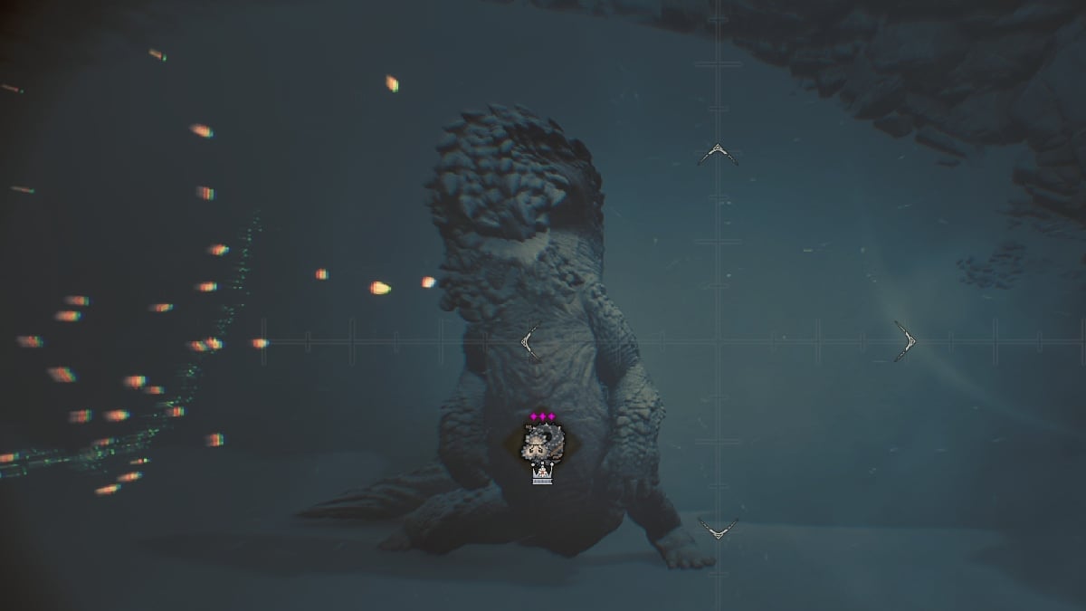 Monster Hunter Wilds binoculars zoom in for crown size on balahara monster