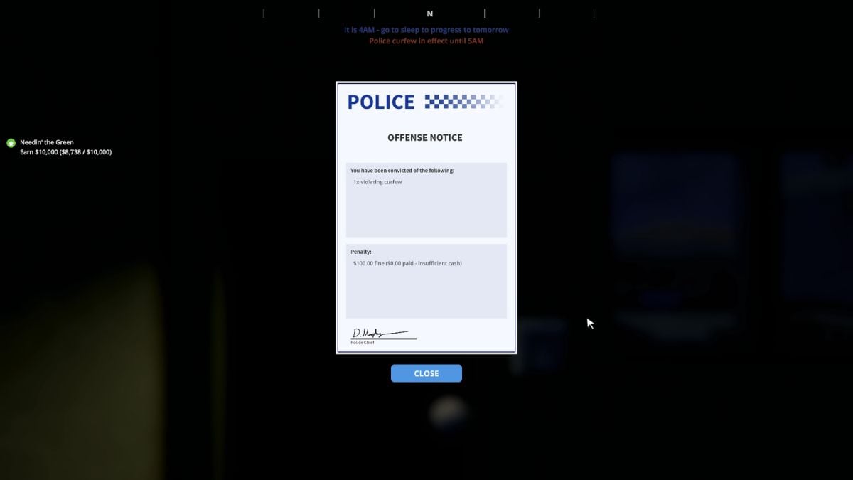 Police charging a fine in Schedule 1.