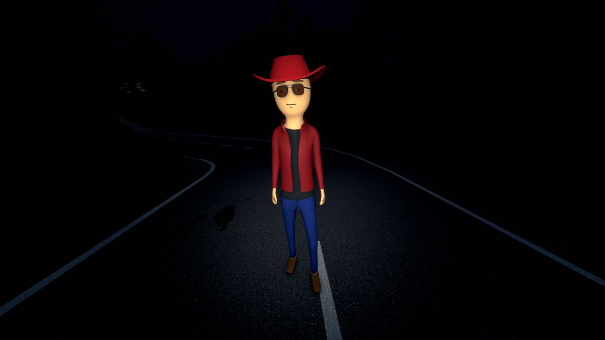 A player standing on the road in Schedule 1.