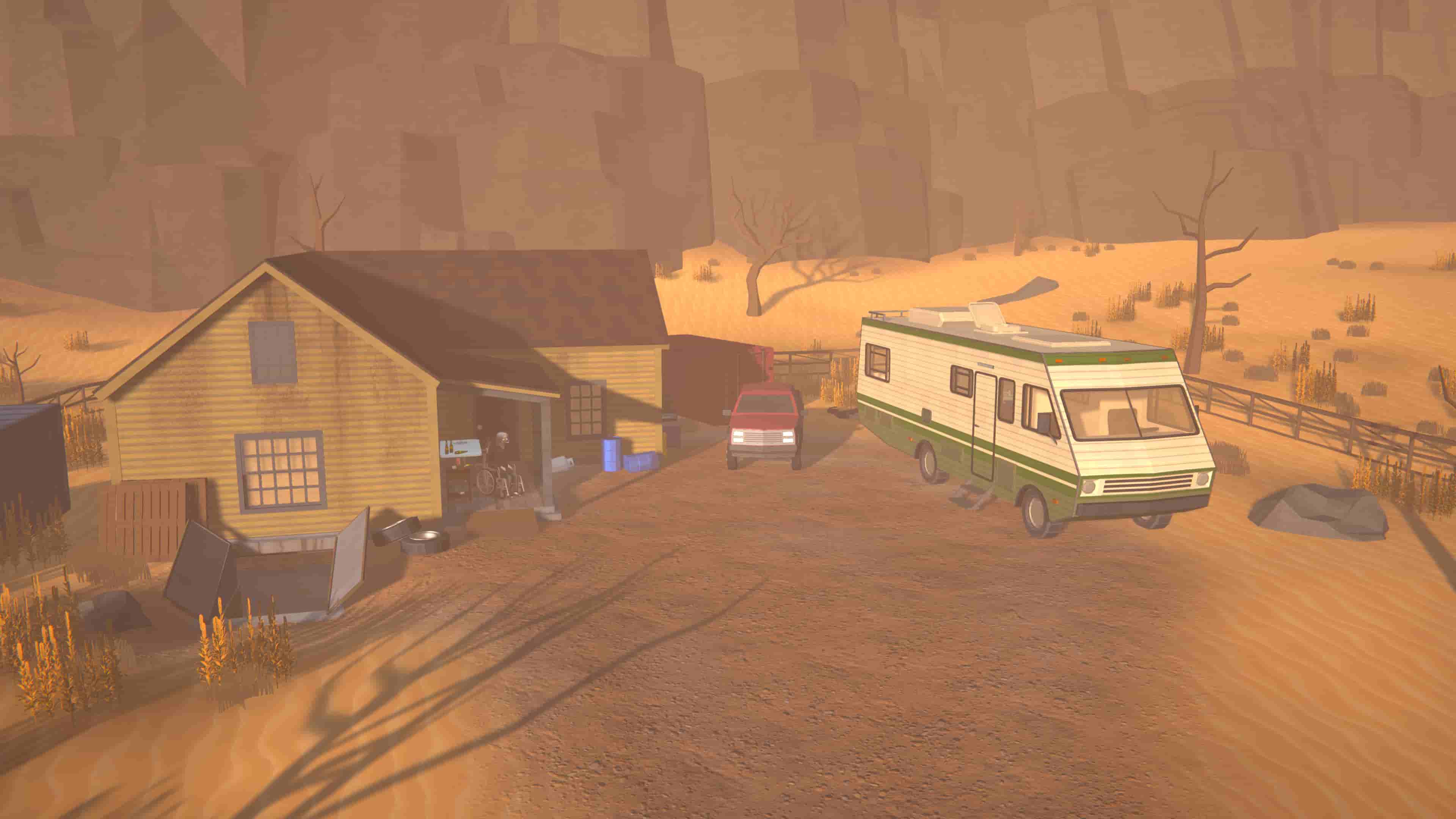 in-game image of Schedule 1 featuring a ranch.